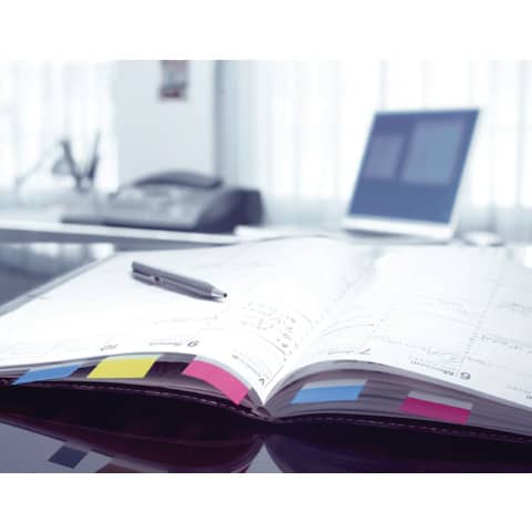 Segnapagina removibili Post-it® Index Medium con dispenser blu 50 segnapagina - 680-2